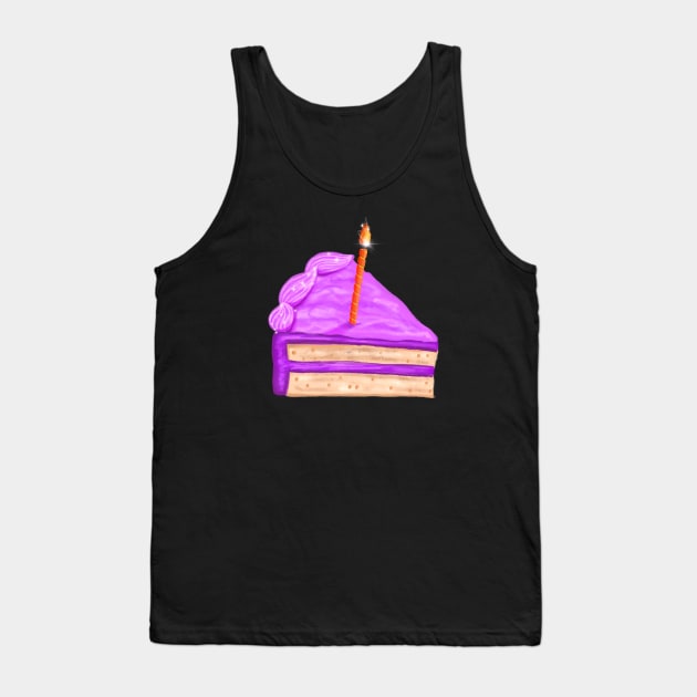 Birthday Cake Tank Top by Kelly Louise Art